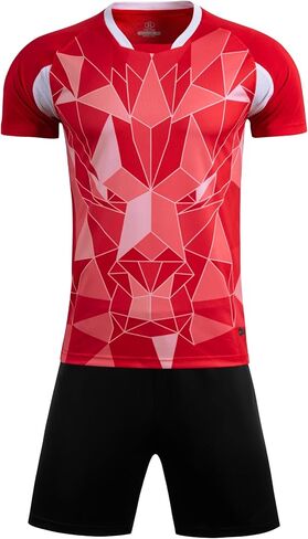 2 PCS Sports Shirt and Shorts Set, Quick Drying Breathable Sportswear Suitable for Sports Such As Football,Basketball in Saudi Arabia