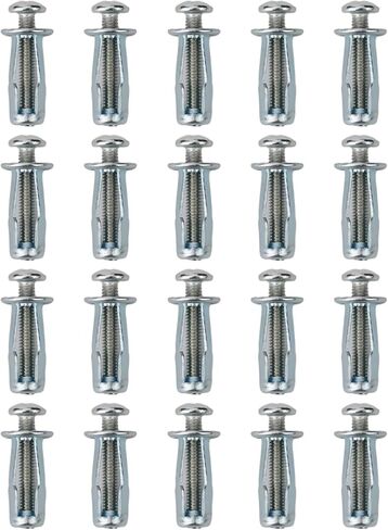 Expansion Screw Pack with Flared Nuts,Carbon Steel Expansion Screws,Expansion Screw,for Plastics, Plywood, Hollow Walls, Iron Sheets(20pcs m4*25) in Saudi Arabia