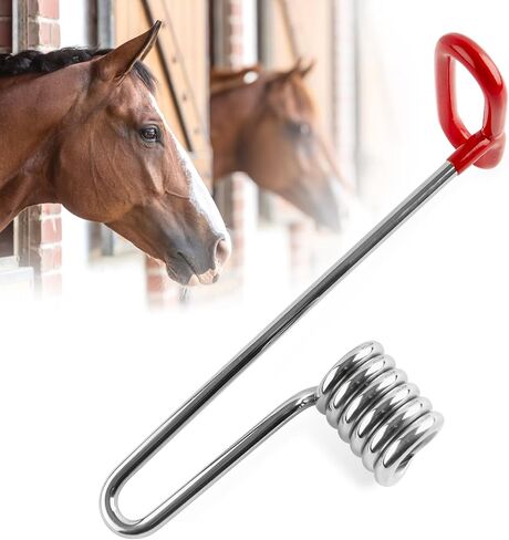 Jeffers Equine Dental Speculum with Red Handle, 11" L - Stainless Steel Horse Mouth Speculum, Coil Style Dental Tool for Horses, Equine Dentistry Instrument for Oral Exams and Teeth Floating in Saudi Arabia