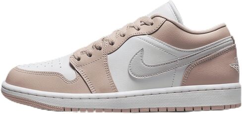 NIKE Air Jordan 1 Low Women's Shoes (DC0774-120, White/Particle Beige/Light Bone) Size 9.5 in Saudi Arabia