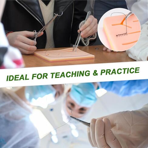 خيوط وإبر ممارسة خياطة النايلون لتدريب طلاب الطب فقط (عبوة من 20 قطعة) in Kuwait