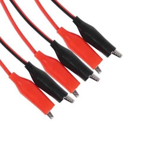 Multimeter Test Lead Set – 5 pcs of 3FT Banana-to-Alligator Cables, 4mm Plug Diameter, 15A Current Handling, 1000V Isolation Voltage in Saudi Arabia