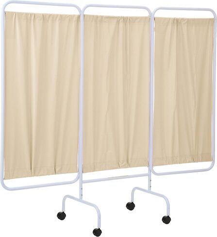 R&B Wire PSS-3CUS, 3 Panel Mobile Medical Privacy Screen, Made in USA (White) in Saudi Arabia
