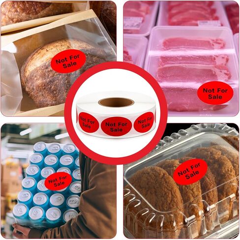 Zhanmai 2000 Pcs Not for Sale Labels Not for Resale Stickers 1.5x1 Inch Oval Retail Packaging Self-Adhesive 2 Rolls with 1000 Labels/Roll in Saudi Arabia