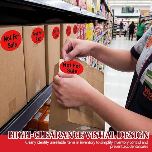 Zhanmai 2000 Pcs Not for Sale Labels Not for Resale Stickers 1.5x1 Inch Oval Retail Packaging Self-Adhesive 2 Rolls with 1000 Labels/Roll in Saudi Arabia