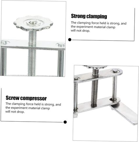10pcs Adjustable Screw Water Stopper Clamp for Laboratory Tubing Control Clip Bracket Feet Prevents Leaks for School and Teaching Use in Saudi Arabia