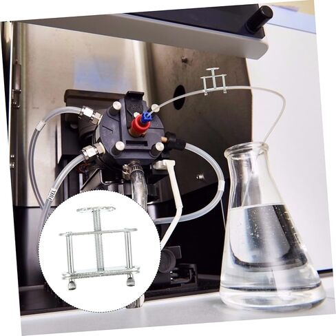 10pcs Adjustable Screw Water Stopper Clamp for Laboratory Tubing Control Clip Bracket Feet Prevents Leaks for School and Teaching Use in Saudi Arabia