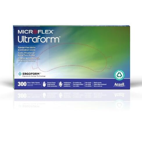 Microflex UF-524-S/M Ultraform Cobalt Blue Nitrile Gloves Small/Medium 300/Box in Saudi Arabia