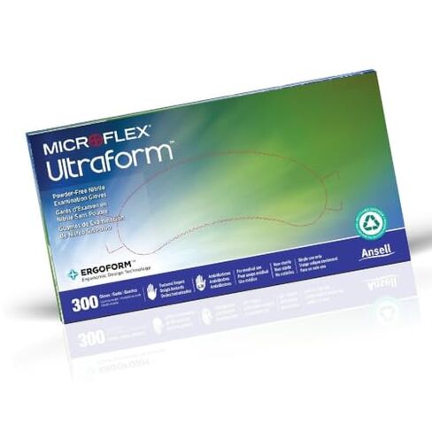 Microflex UF-524-S/M Ultraform Cobalt Blue Nitrile Gloves Small/Medium 300/Box in Saudi Arabia