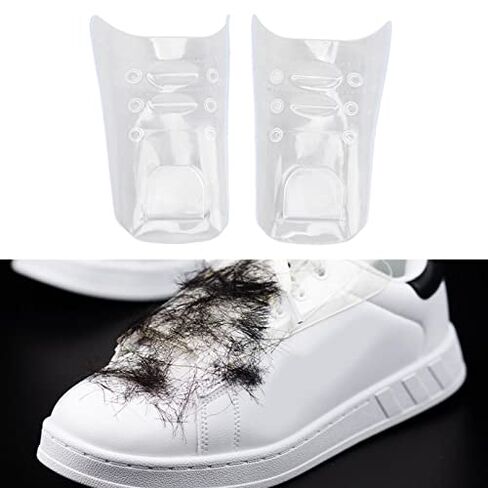 Barber Shoes Cover High Transparent Hair Stylist Shoes Cover Odorless Haircut Shoes Cover Lace Guard in Kuwait