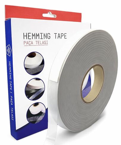 Iron on Hemming Tape Film Double Sided 0.75 in x 110 yd - No Sew Hem Tape for Pants, Curtains, Drapes, Coat Fabric - Extra Strong Stitch Witchery - Durable and Washable in Saudi Arabia