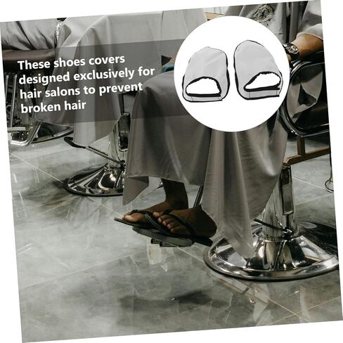 Baluue Barber Shoes Covers Haircut Shoes Protectors Portable Breathable Shield for Salon Use in Saudi Arabia