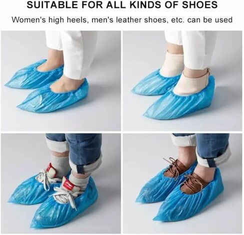 1 Pack of 20 Disposable Shoe Covers – Cleaning & Sanitation Supplies for Travel, Hotels, and Daily Use - PINK in Saudi Arabia
