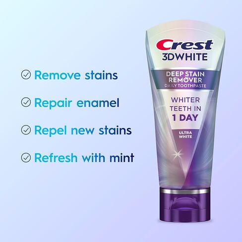Crest 3DWhite Brilliance Deep Stain Remover Ultra White Toothpaste - 2.1oz in Kuwait