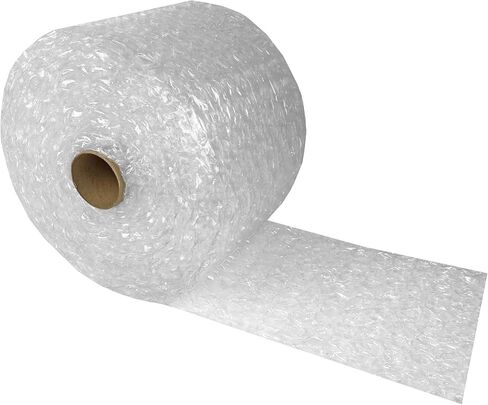 Uboxes Bubble Cushioning Wrap 12" x 65' Large Bubbles 1/2" Perforated Every 12", Clear in Saudi Arabia