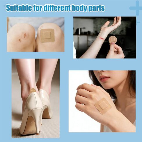 120Pcs Small Circle Bandage Bulk Round Oval and Square Fabric Adhesive Flexible Breathable Bandages 6 Sizes for Face Nose Hands Small Wound in Saudi Arabia