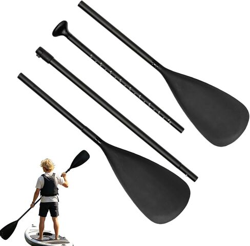 Adjustable Kayak Paddle | Aluminum Alloy Lightweight Adjustable Paddleboard - Kayaks Boating Paddles - for Fishing Kayaking Boarding Paddleboard Water Lake Kids Youth Row Float in Saudi Arabia