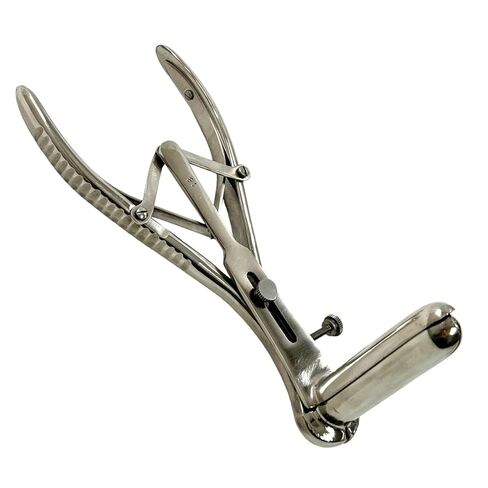 3-Pronged Mathieu Speculum 7 3/4" (7.75in) with Adjustable Screw & Spring-Action Handle - Stainless Steel Examination Specula in Saudi Arabia