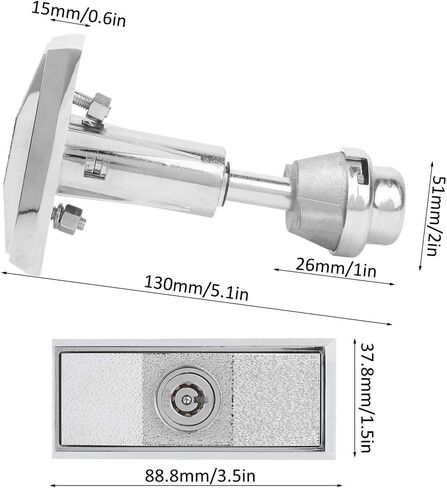 Vending Machine Lock with T Handle Keys Zinc Alloy Safe Box Universal Replacement T Handle Cabinet Security Lock for Candy Snack Soda Machine in Saudi Arabia