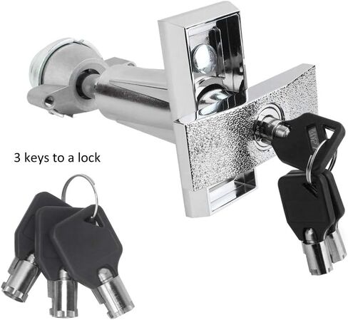 Vending Machine Lock with T Handle Keys Zinc Alloy Safe Box Universal Replacement T Handle Cabinet Security Lock for Candy Snack Soda Machine in Saudi Arabia