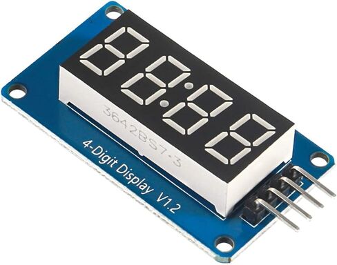 6pcs 0.36" 4-Digit Tube LED Segment Display Module Red Common Anode TM1637 Drive Chip Tube Clock Display for Arduino UNO R3 in Saudi Arabia