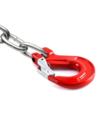 QWORK Clevis Slip Hook with Latch, 8 Pack, 3/8", 4400 lbs Load Limit, Grade 80 Drop Forged Alloy Steel in Saudi Arabia