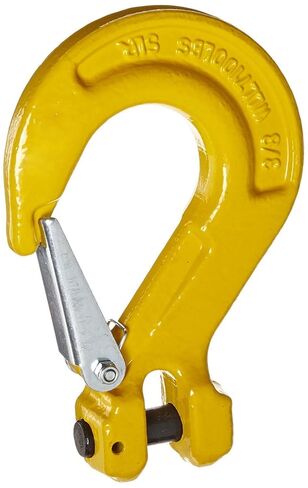 Mazzella 47400301 3/8" G80 Clevis خطاف حبال مع مزلاج، 7,100 رطل WLL، مطلي in Kuwait
