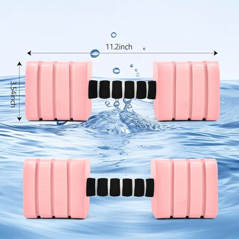 Aquatic Exercise Dumbbells, 2PCS Foam Water Weights, Aerobic Exercise Fitness Equipment Dumbbell, Dumbbells Set for Water Aerobics Weight Loss, Pool Fitness, Underwater Exercise in Saudi Arabia