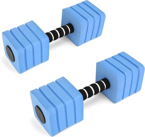 Aquatic Exercise Dumbbells, 2PCS Foam Water Weights, Aerobic Exercise Fitness Equipment Dumbbell, Dumbbells Set for Water Aerobics Weight Loss, Pool Fitness, Underwater Exercise in Saudi Arabia