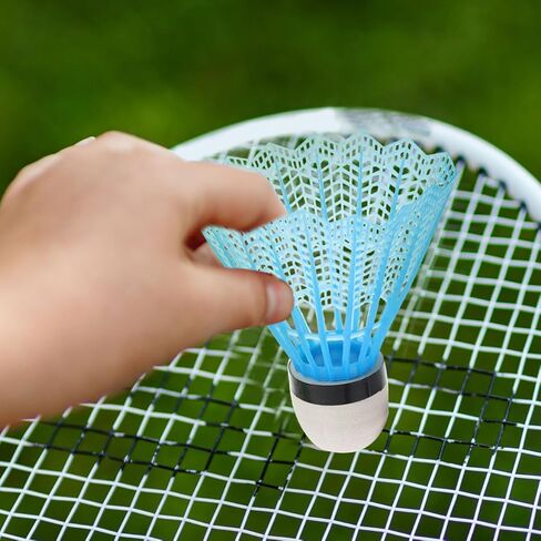 Colored Badminton Shuttlecocks 20-Pack Plastic Birdie Balls for Training Beginners Family Outdoor Sports Durable Rainbow Shuttlecock in Saudi Arabia