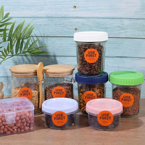 2000PCS Use First Stickers Food Service 1.5 Inch Food Labels Stickers Inventory Control Labels for Restaurant Adhesive Circle Dot Label Paper for Restaurant Inventory Management (Orange) in Saudi Arabia