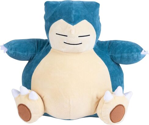 Pokemon 12" Large Snorlax Plush - Officially Licensed - Generation One - Authentic 12-inch Soft Stuffed Animal Toy Figure - Holiday Christmas Stocking Stuffer Gift for Kids, Boys, Girls - 2+ in Saudi Arabia
