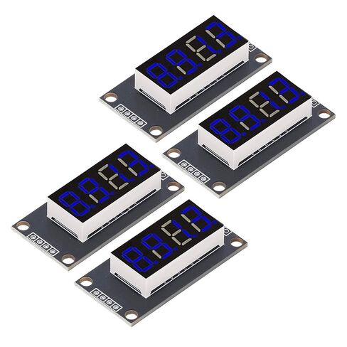 شاشة عرض أنبوبية رقمية، 4 مجموعات من شاشات LED أرقام 7 شرائح 0.36 بوصة TM1637 لوحة شرائح المحرك باللون الأحمر MRA110B (أبيض MRA110A) in Kuwait