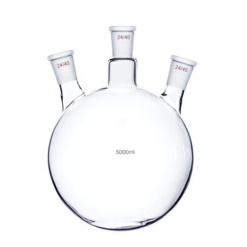5000ml,24/40,3-Necks,Round Bottom Glass Flask,5L,Three Necks,lab Reaction Bottle in Saudi Arabia