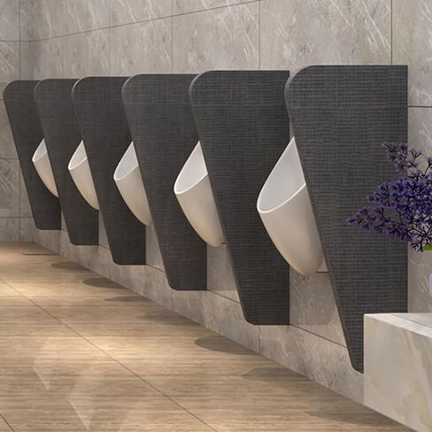 Wall-Mounted Urinal Privacy Screen – 3pcs Toilet Partition Divider for Men's Restrooms, Ideal for Schools, Shopping Malls & Public Areas, Durable Protection Ba in Saudi Arabia