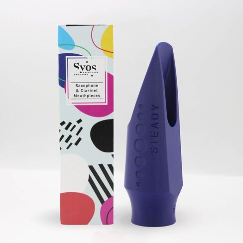 Syos Alto Saxophone Mouthpiece, Steady Model, 7 Tip Opening, Anthracite Gray, Improve the Sound of your Sax with this Easy-To-Play, Flexible and Homogeneous Alto Sax Mouthpiece in Saudi Arabia