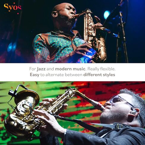 Syos Alto Saxophone Mouthpiece, Steady Model, 7 Tip Opening, Anthracite Gray, Improve the Sound of your Sax with this Easy-To-Play, Flexible and Homogeneous Alto Sax Mouthpiece in Saudi Arabia