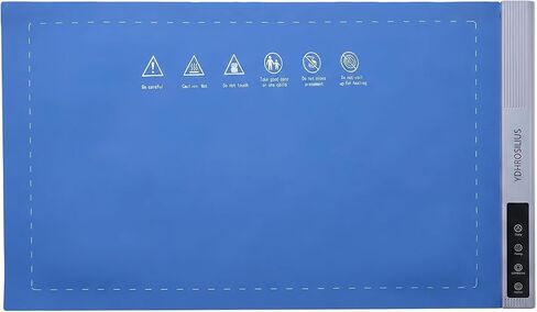 Warming Mat for Food,Food Warming Mat,2 Pack Electric Food Warmer Mat with Graphene Heating Tech, 3 Temperature Settings & 15 Timer Modes, Child Safety Lock, Silicone Heating Pad for Buffets Party in Saudi Arabia