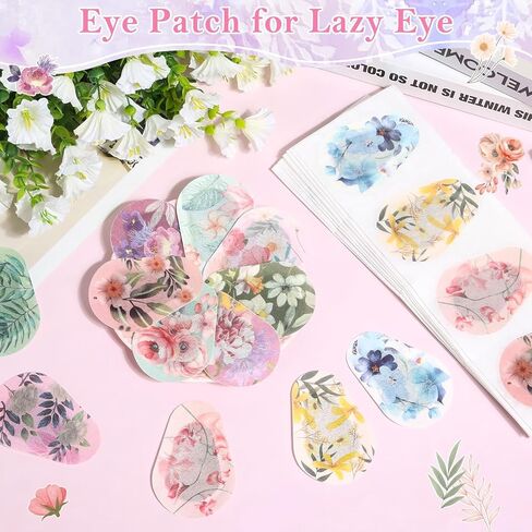 60Pcs Adhesive Eye Patches for Adults, 12Styles Disposable Sticky Eye Cover Patch, Cute Medical Eye Bandage for Women Lazy Eye Sleeping Dry Eye in Saudi Arabia