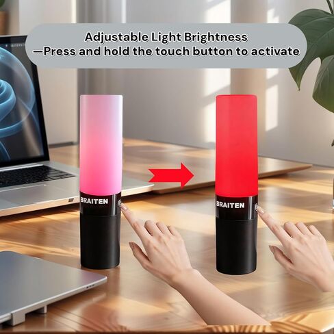 Busy Light for Office, Do Not Disturb Indicator Light,Dimmable Lamp Brightness Adjustable (Black, 2" L X 2" W X 9" H) in Saudi Arabia