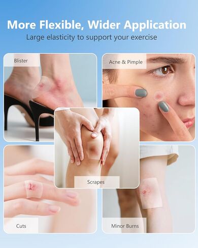 Hydrocolloid Roll for Wound Care, 2in x 16ft Large Hydrocolloid Bandages Patch with Self-Adhesive, Fast Healing, for Acne, Pimple, Burn, Blister, Cuts, Sterile and Waterproof Wound Dressing in Saudi Arabia