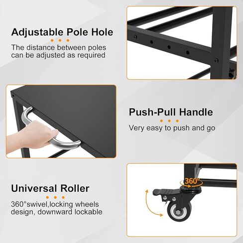 رف منظم خيوط معدنية ثلاثية الأبعاد من Demao باللون الأسود، رف تخزين خيوط الطابعة ثلاثية الأبعاد مع عجلات، يحمل ما يصل إلى 40 × 1 كجم من البكرات والطابعة ثلاثية الأبعاد الصغيرة - مناسب للمكاتب والمنزل والاستوديوهات in Kuwait