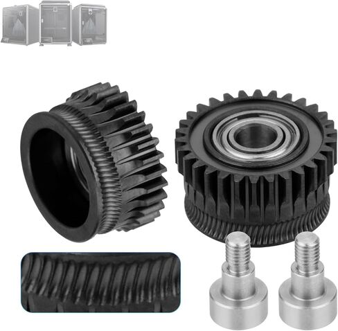 K1 One Piece Upgrade Gear Miter Kit DLC Double Bearings for Stable Operatio,Highly Efficient Printing, Hardened Steel, Abrasion Resistant,for K1/K1C/K1 max/Ender 3 V3 and Ender 3 V3 Plus 3D Printer in Saudi Arabia