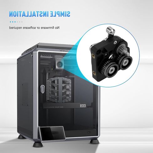 K1 One Piece Upgrade Gear Miter Kit DLC Double Bearings for Stable Operatio,Highly Efficient Printing, Hardened Steel, Abrasion Resistant,for K1/K1C/K1 max/Ender 3 V3 and Ender 3 V3 Plus 3D Printer in Saudi Arabia