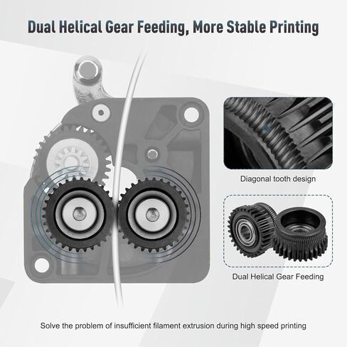 K1 One Piece Upgrade Gear Miter Kit DLC Double Bearings for Stable Operatio,Highly Efficient Printing, Hardened Steel, Abrasion Resistant,for K1/K1C/K1 max/Ender 3 V3 and Ender 3 V3 Plus 3D Printer in Saudi Arabia