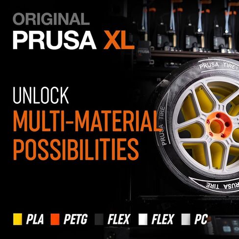 طابعة Prusa XL الأصلية شبه المجمعة ثلاثية الأبعاد برأسين، طابعة CoreXY ثلاثية الأبعاد كبيرة الحجم، سهلة التجميع، حجم البناء 14.17 × 14.17 × 14.17 بوصة، رأسا أدوات مستقلان، تجربة متعددة المواد in Kuwait