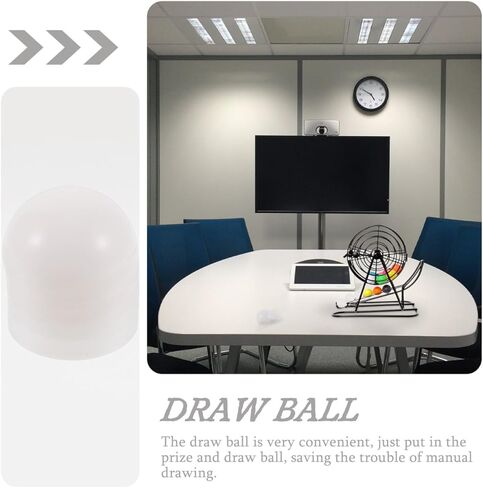 25pcs Raffle Bingo Ball Set - 1.57 Inch White Raffle Balls for Lottery Games, for Events, Parties, and Festive Activities in Saudi Arabia