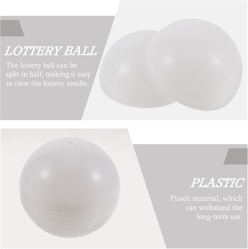 25pcs Raffle Bingo Ball Set - 1.57 Inch White Raffle Balls for Lottery Games, for Events, Parties, and Festive Activities in Saudi Arabia