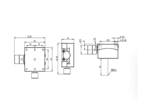 Precision Rotary Tilt Table LSD-BDWL-253530R Precision Angle Platform Original in Saudi Arabia
