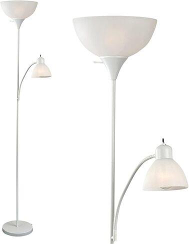 Adjustable Black Floor Lamp With Reading Light, Tall Lamp For Living Room, Bedroom, Office, Susan 72" Standing Lamps For Living Room, Corner Light, Stand Lamp, Floor Lamps For Living Room Modern in Saudi Arabia